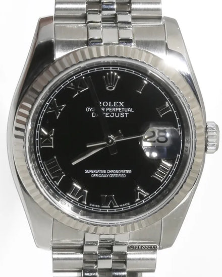 Rolex Datejust 36MM Black Dial Jubilee Bracelet (116234)