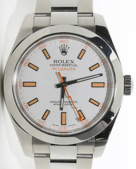 2017 Rolex Milgauss 40MM White Dial Oyster Bracelet (116400)
