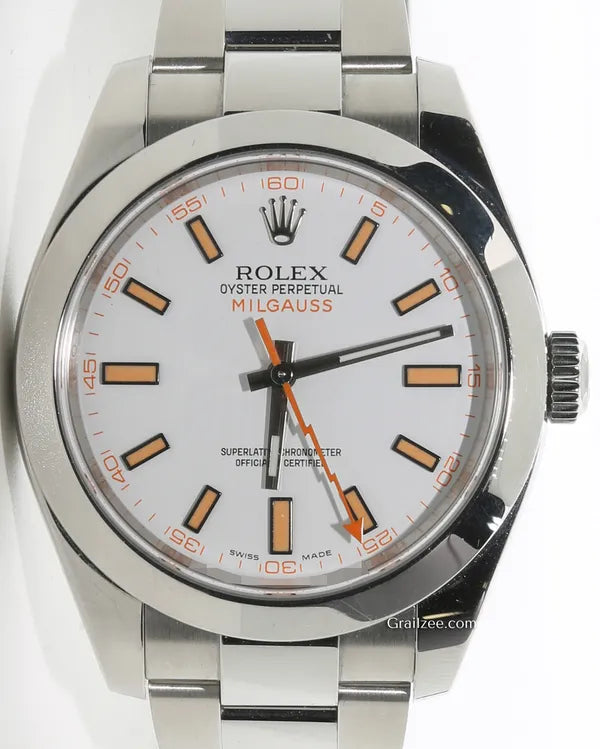 2017 Rolex Milgauss 40MM White Dial Oyster Bracelet (116400)