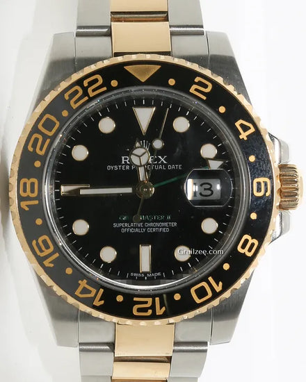 Rolex GMT-Master II 40MM Black Dial Two-Tone Oyster Bracelet (116713LN)