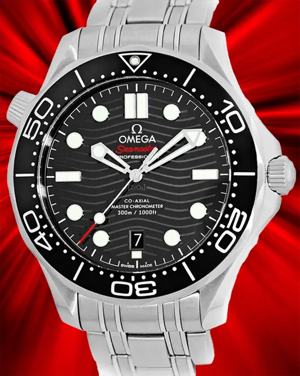 2023 Omega Seamaster Diver 300M 42MM Black Dial Steel Bracelet (210.30.42.20.01.001)