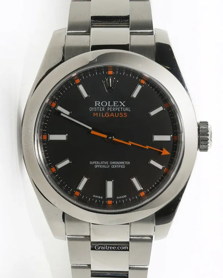 2017 Rolex Milgauss 40MM Black Dial Oyster Bracelet (116400)
