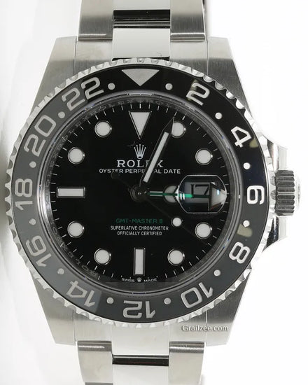2025 Rolex GMT-Master II "Bruce Wayne" 40MM Black Dial Oyster Bracelet (126710GRNR)