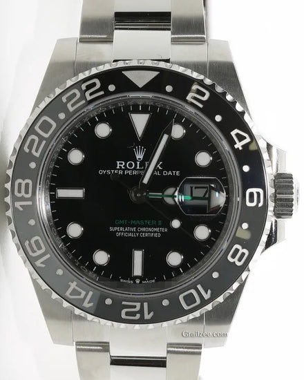 2025 Rolex GMT-Master II "Bruce Wayne" 40MM Black Dial Oyster Bracelet (126710GRNR)