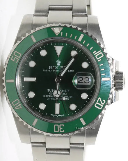 2015 Rolex Submariner Date “Hulk” 40MM Green Dial Oyster Bracelet (116610LV)