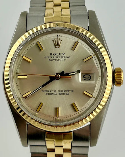 Rolex Datejust 36MM Silver "Pie Pan" Dial Two-Tone Jubilee Bracelet (1601)