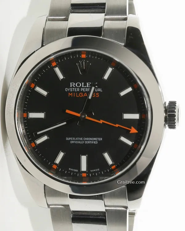 2008 Rolex Milgauss 40MM Black Dial Oyster Bracelet (116400)