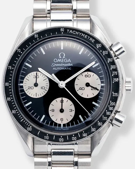Omega Speedmaster Reduced "Reverse Panda" 39MM Black Dial Steel Bracelet (3510.52)