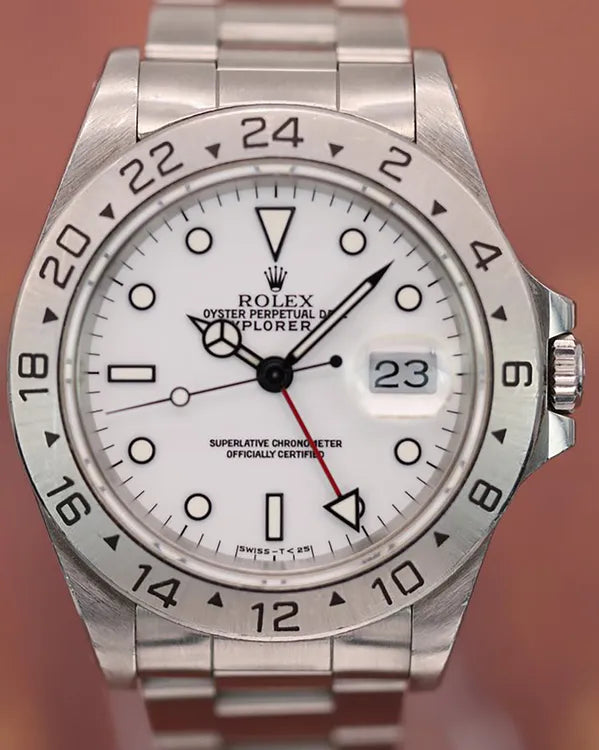 Rolex Explorer II "Polar" 40MM White Dial Oyster Bracelet (16570)