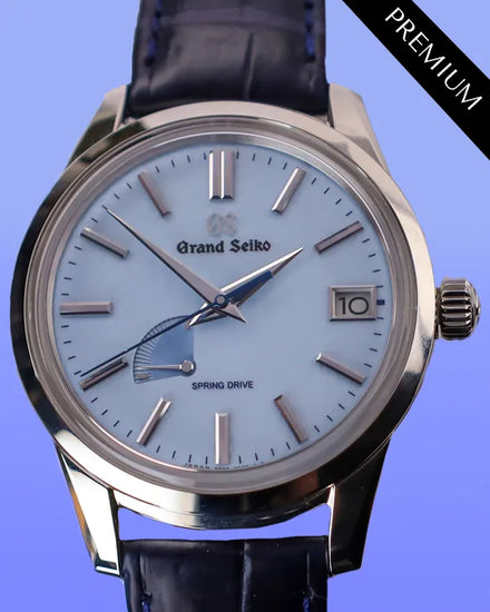 2025 Grand Seiko Elegance Collection 40.2MM Blue "Snowflake" Dial Leather Strap (SBGA407G)