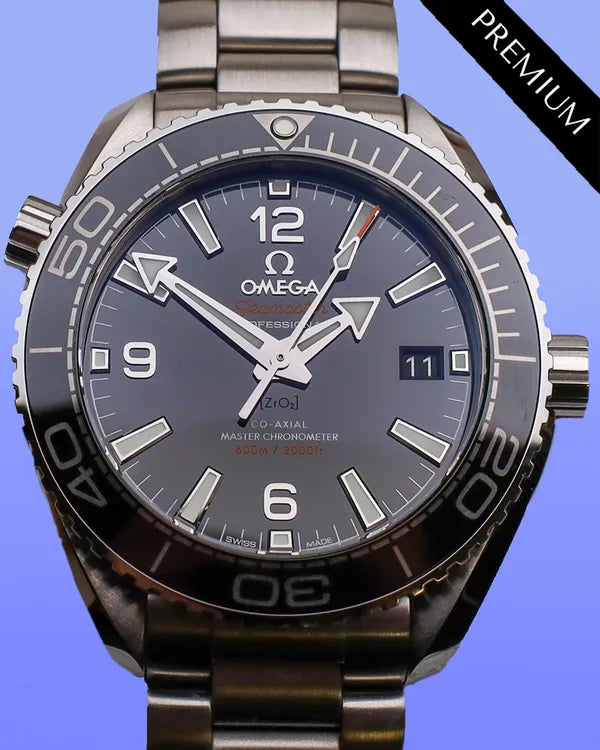 2023 Omega Seamaster Planet Ocean 600M 39.5MM Black Dial Steel Bracelet (215.30.40.20.01.001)