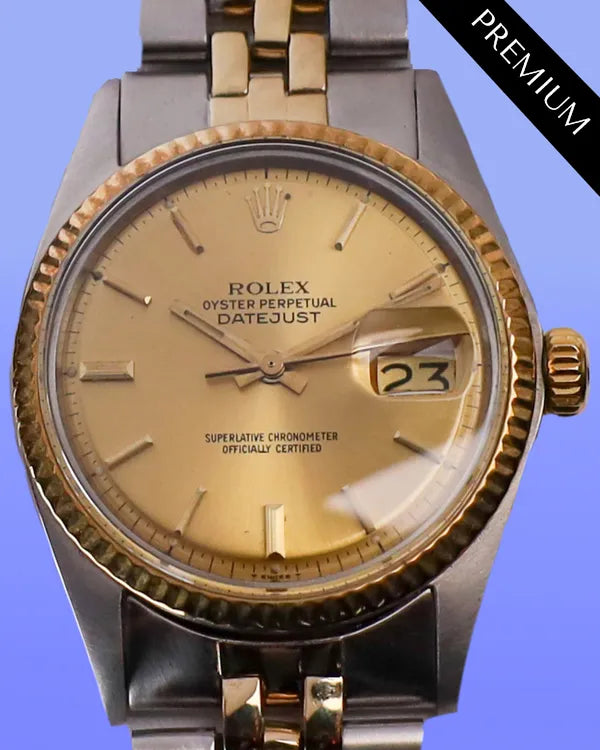 Rolex Datejust 36MM Aftermarket Champagne Dial Two-Tone Jubilee Bracelet (16013)