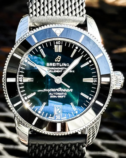 Breitling Superocean Heritage II 42MM Green Dial Rubber Strap (AB2010)