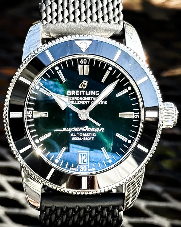 Breitling Superocean Heritage II 42MM Green Dial Rubber Strap (AB2010121L1S1)