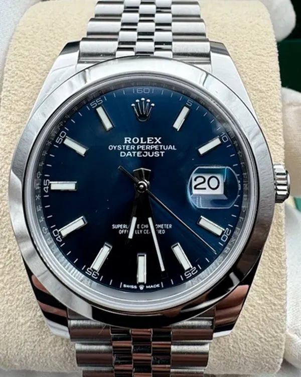 2024 Rolex Datejust 41MM Blue Dial Jubilee Bracelet (126300)