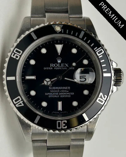 2004 Rolex Submariner Date 40MM Black Dial Oyster Bracelet (16610)