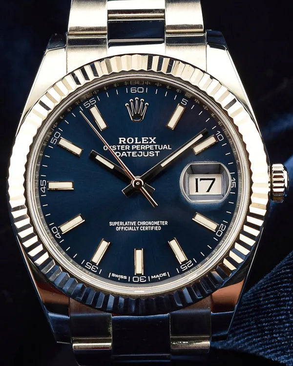 Rolex Datejust 41MM Blue Dial Oyster Bracelet (126334)