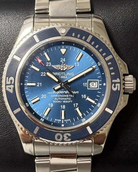 2019 Breitling Superocean II 42MM Blue Dial Steel Bracelet (A17365D1/C957)