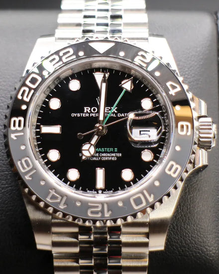 No Reserve - 2025 Rolex GMT-Master II "Bruce Wayne" 40MM Black Dial Jubilee Bracelet (126710GRNR)