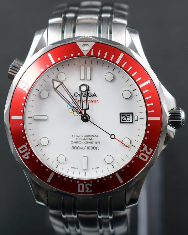 Omega Specialties CK Olympic Collection Vancouver 2010 L.E. 41MM White Dial Steel Bracelet (212.30.41.20.04.001)