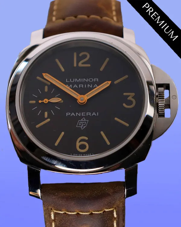 2017 Panerai Luminor Marina 44MM Black Dial Leather Strap (PAM00632)