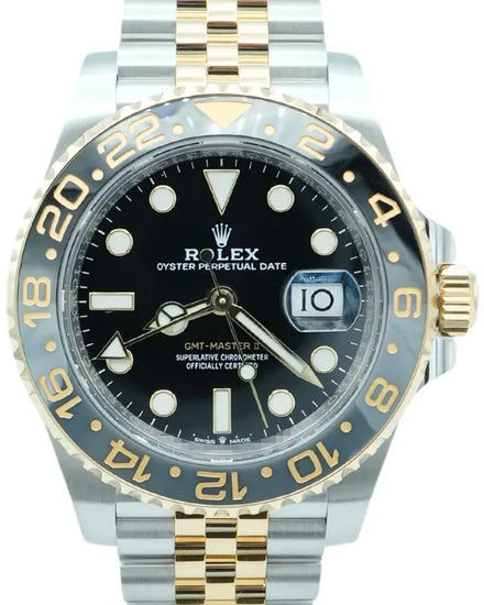 2024 Rolex GMT-Master II "Bumblebee" 40MM Black Dial Two-Tone Jubilee Bracelet (126713GRNR)