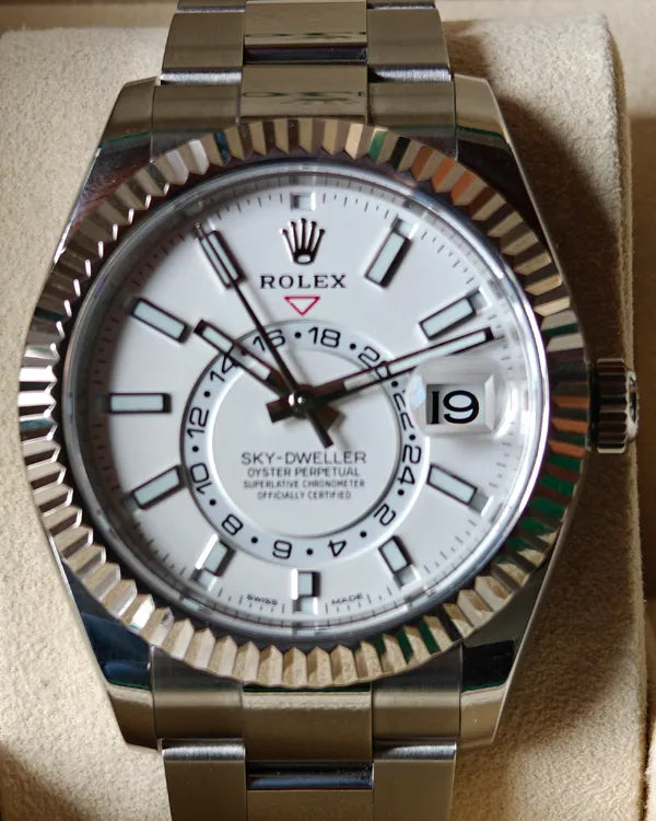 2020 Rolex Sky-Dweller 42MM White Dial Oyster Bracelet (326934)
