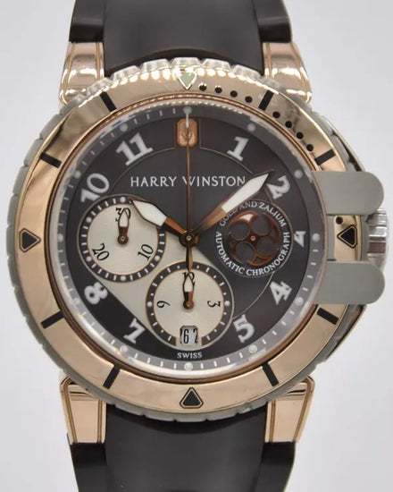 Harry Winston Project Z Ocean Diver 44MM Grey Dial Rubber Strap (410-MCA44RZ)