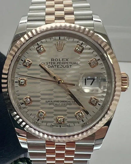 Rolex Datejust 36MM Silver "Fluted Motif" Dial Two-Tone Jubilee Bracelet (126231)