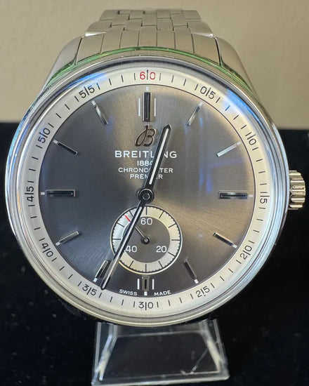 2019 Breitling Premier 40MM Grey Dial Steel Bracelet (A37340)