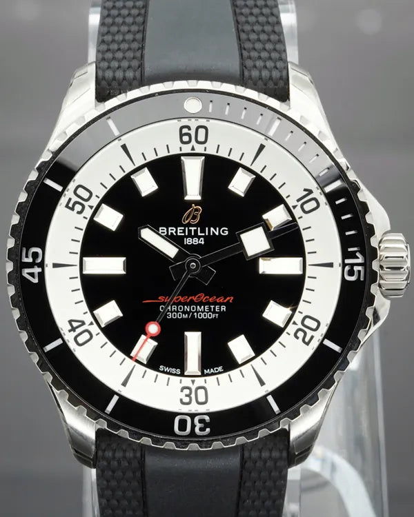 2020 Breitling Superocean 42MM Black Dial Rubber Strap (A17375211B1S1)