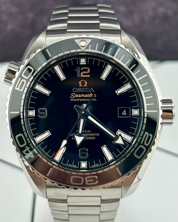 2025 Omega Seamaster Planet Ocean 600M 43.5MM Black Dial Steel Bracelet (215.30.44.21.01.001)