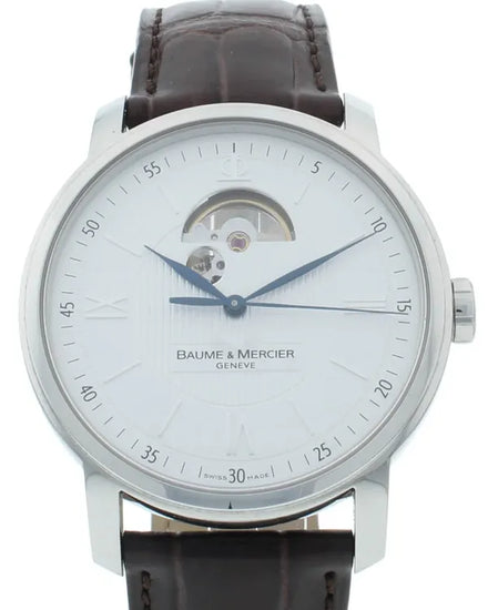 Baume & Mercier Classima Executives XL 42MM Silver Dial Leather Strap (M0A08688)