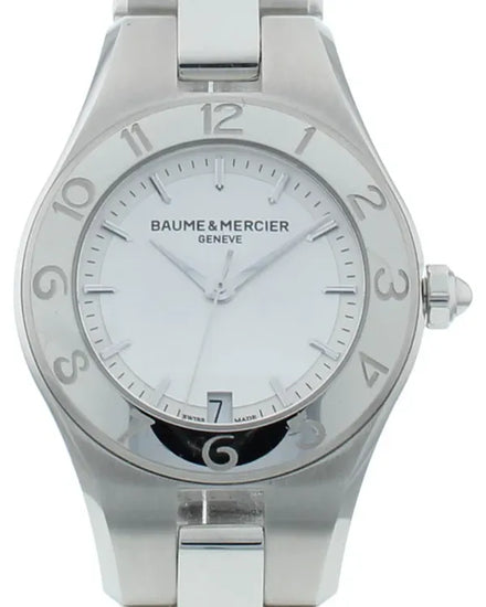 Baume & Mercier Linea 27MM Quartz Silver Dial Steel Bracelet (M0A10009)