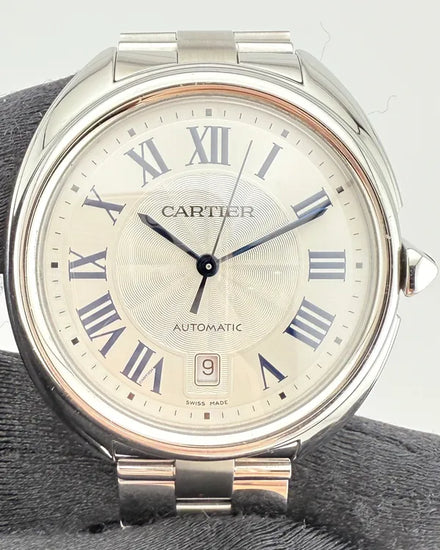 Cartier Cle De Cartier 40MM Silver Dial Steel Bracelet (WSCL0007)