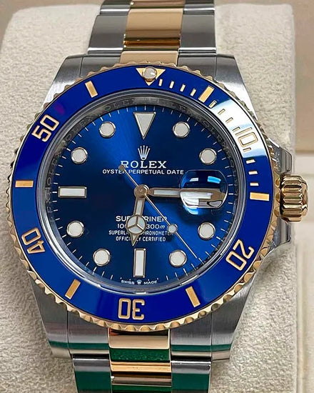 2021 Rolex Submariner Date "Bluesy" 41MM Blue Dial Two-Tone Oyster Bracelet (126613LB)
