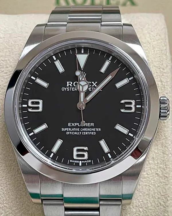 2017 Rolex Explorer 39MM Black Dial Oyster Bracelet (214270)