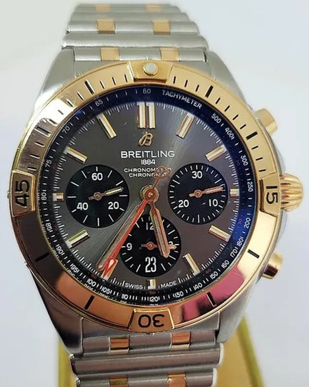 Breitling Chronomat 42MM Grey Dial Two-Tone Bracelet (UB0134)