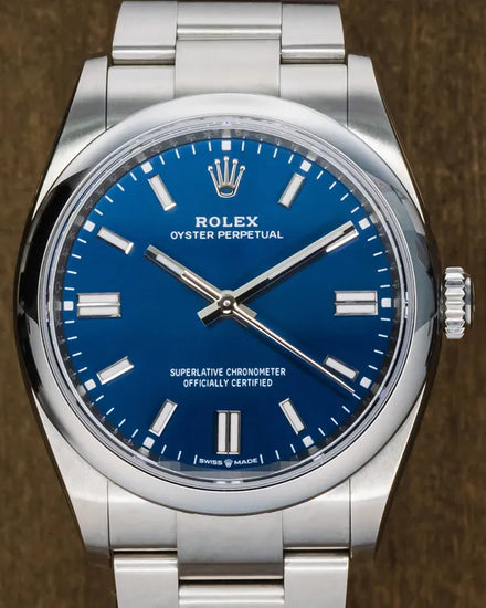 2024 Rolex Oyster Perpetual 36MM Blue Dial Oyster Bracelet (126000)