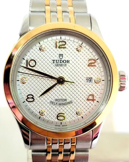 Tudor 1926 28MM White Dial Two-Tone Bracelet (91351)