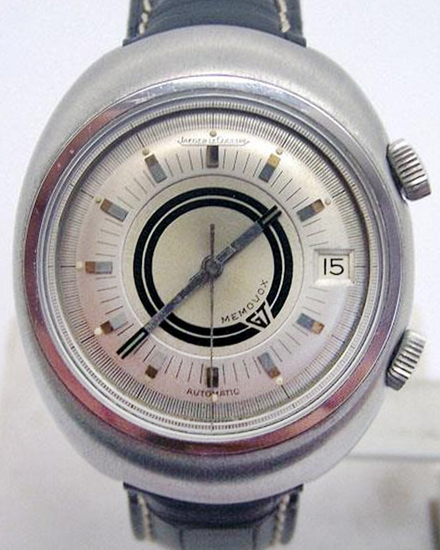 Jaeger-LeCoultre Memovox 39MM Silver Dial Aftermarket Leather Strap (E861)