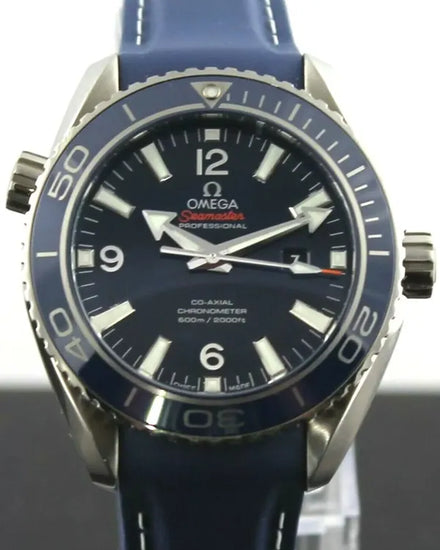 2019 Omega Seamaster Planet Ocean 600M 37.5MM Blue Dial Rubber Strap (232.92.38.20.03.001)