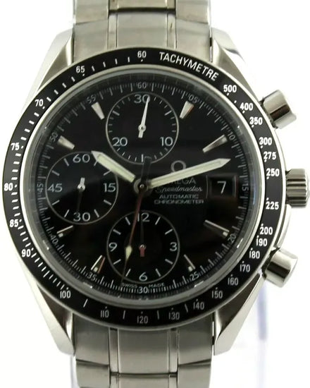 Omega Speedmaster Date 40MM Black Dial Steel Bracelet (3210.50.00)