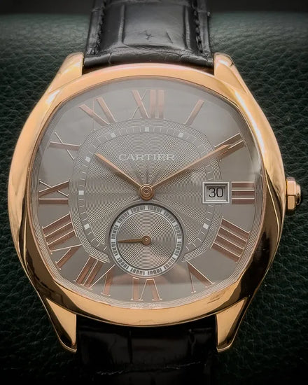 Cartier Drive De Cartier 40MM Grey Dial Leather Strap (WGNM0004)