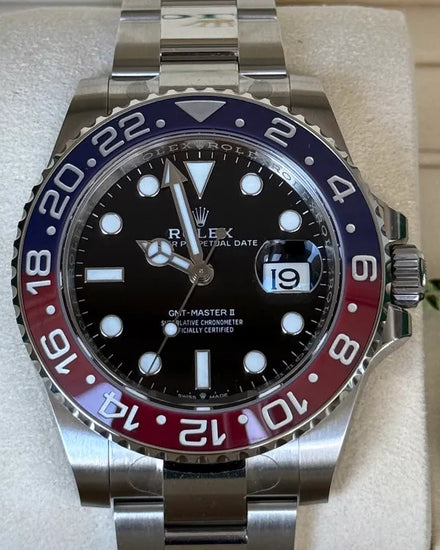 2025 Rolex GMT-Master II "Pepsi" 40MM Black Dial Oyster Bracelet (126710BLRO)