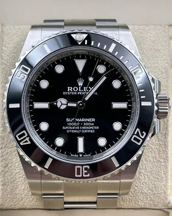 2023 Rolex Submariner No Date 41MM Black Dial Oyster Bracelet (124060)
