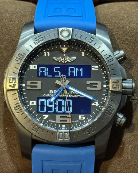 2016 Breitling Exospace B55 Connected 46MM Quartz Black Dial Rubber Strap (VB5510H2/BE45)