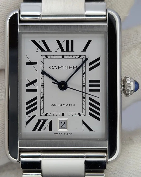 Cartier Tank Solo 31MM Silver Dial Steel Bracelet (W5200028)