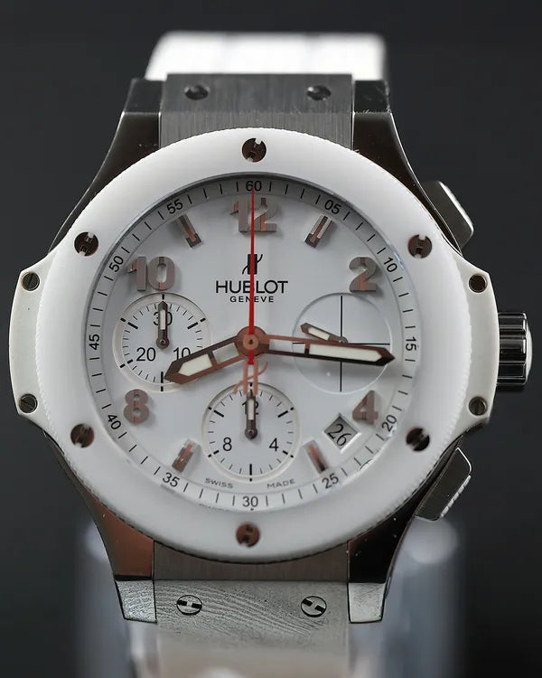 2014 Hublot Big Bang 41MM White Dial Rubber Strap (342.SE.230.RW)