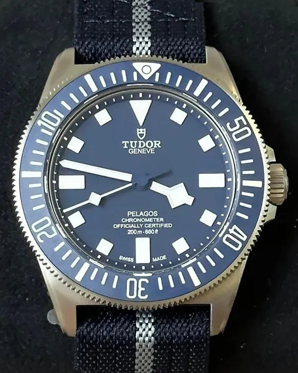 Tudor Pelagos FXD 42MM Blue Dial Textile Strap (25707B)